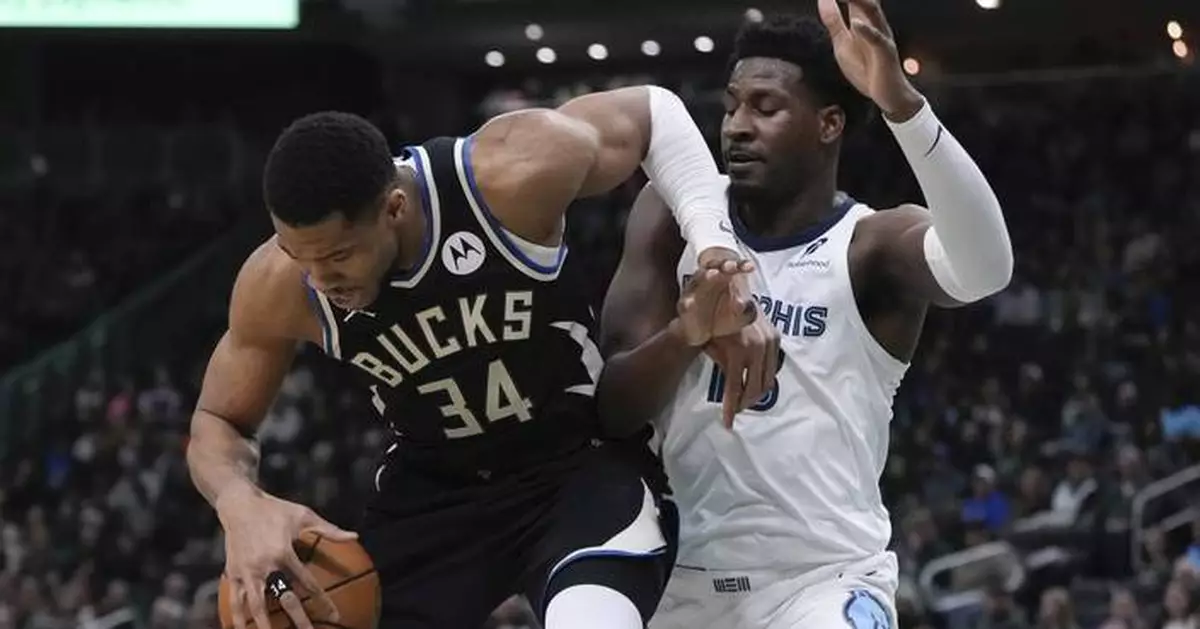Jackson scores 37 points as Grizzlies beat Bucks 132-119 without Morant