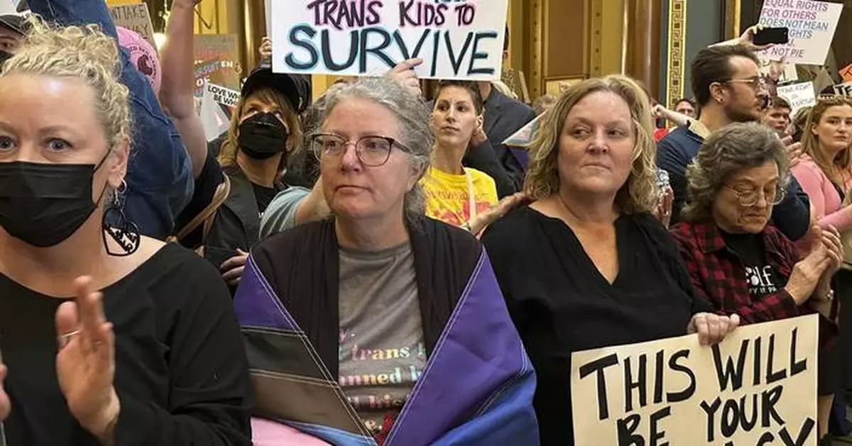 Iowa gives final approval to a bill removing gender identity protections despite protests