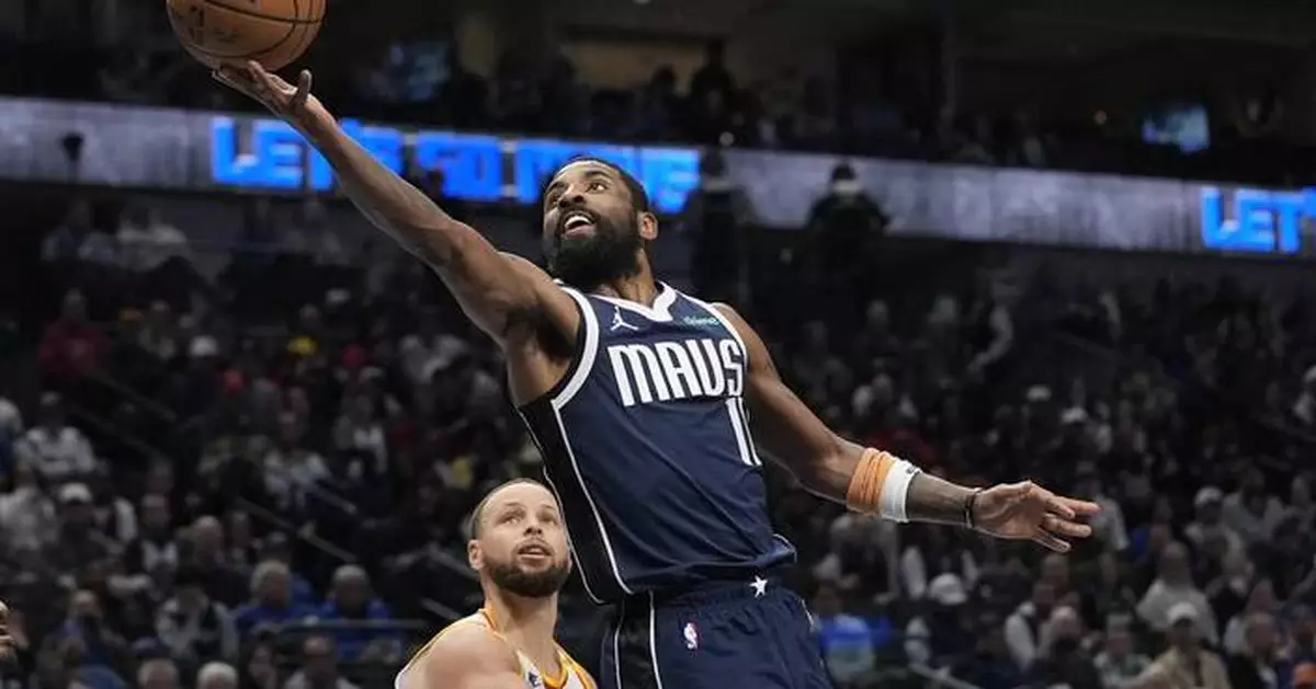 Kyrie Irving scores 42 points to lead Mavericks past Warriors 111-107