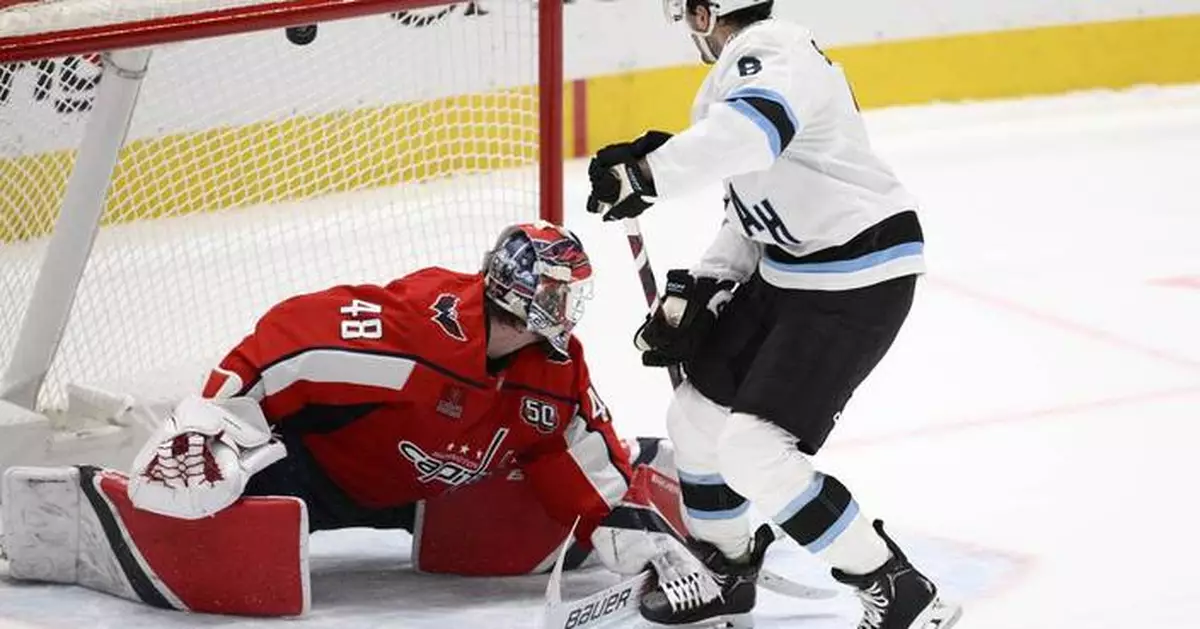 Nick Schmaltz scores the shootout winner to send Utah to a 5-4 victory over the Capitals