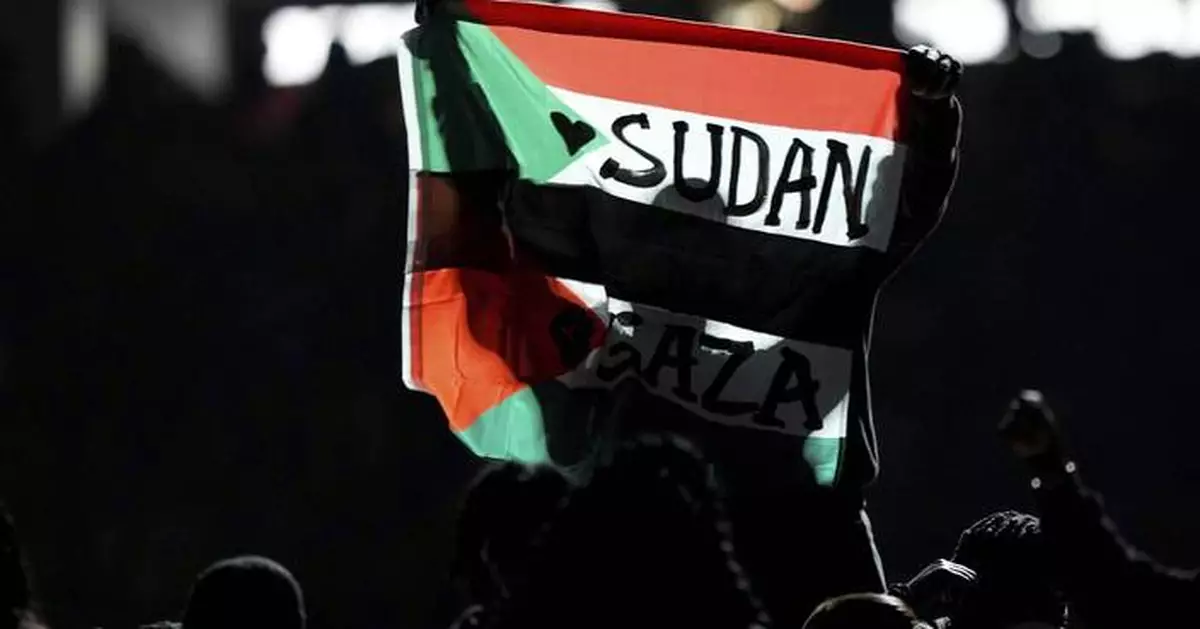What's happening in the Gaza Strip and Sudan that sparked a protest at the Super Bowl halftime show?