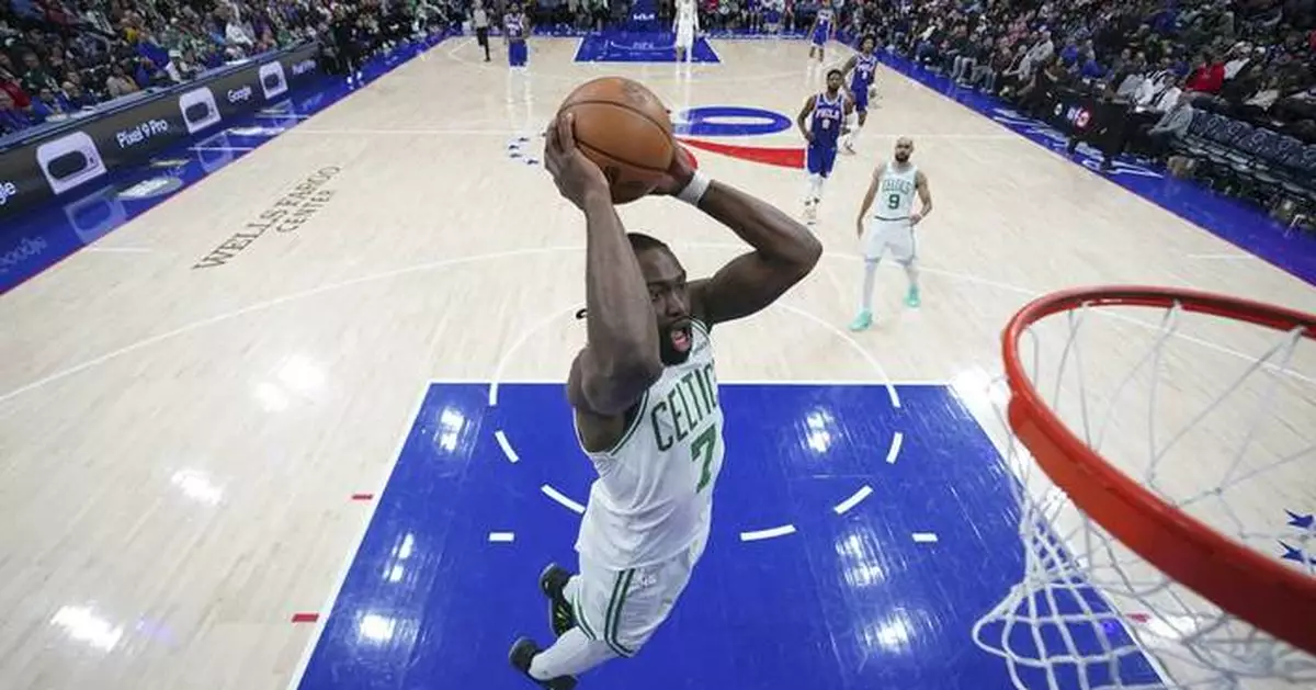 Pritchard and Tatum lead Celtics to 124-104 win over 76ers