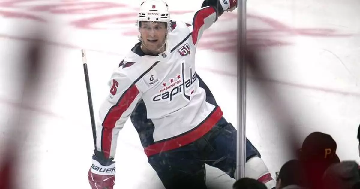 Chychrun scores twice as the Capitals breeze past the Pittsburgh Penguins 8-3
