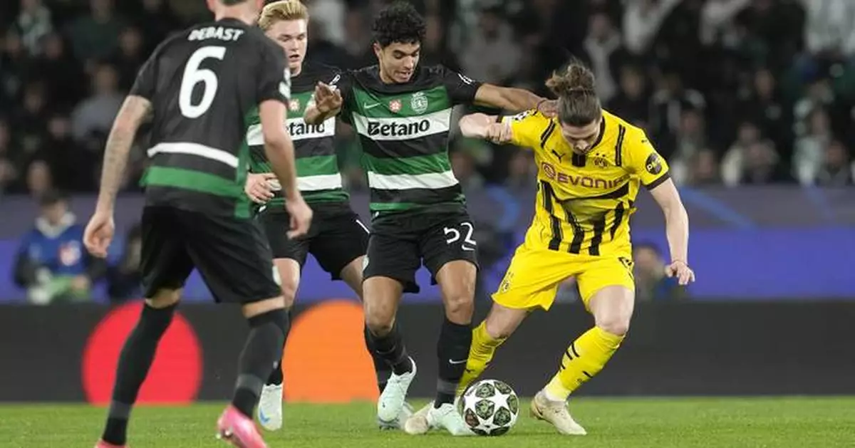 Sporting nears Champions League exit in Dortmund loss, extending a slump since Amorim left
