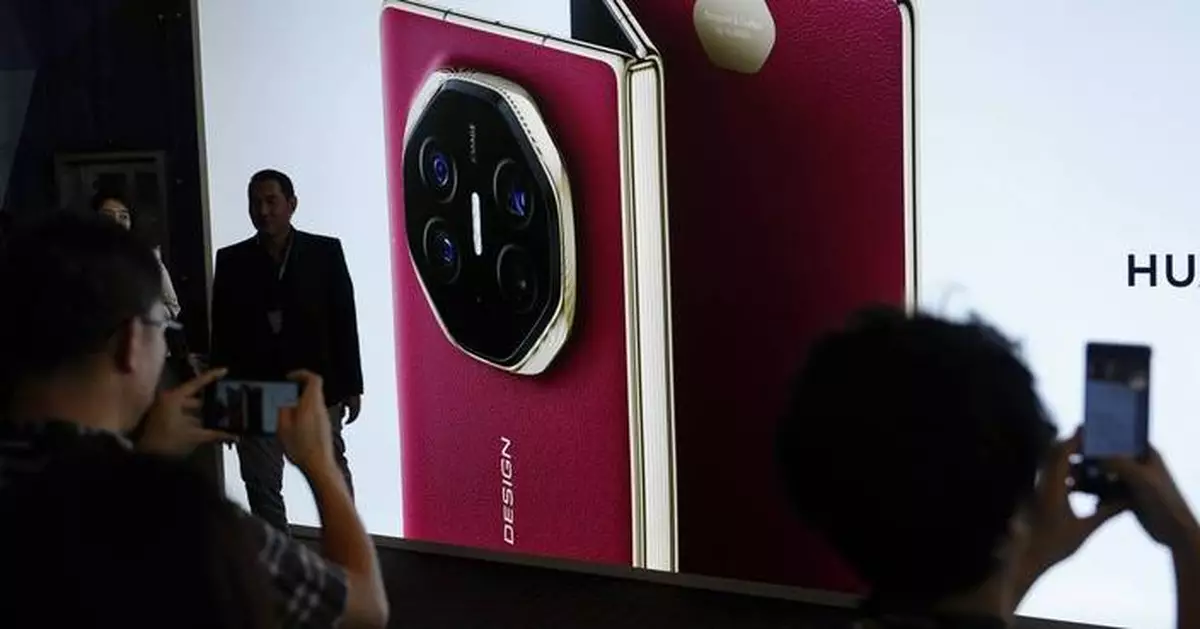 Huawei's tri-foldable phone hits global markets in a show of defiance amid US curbs
