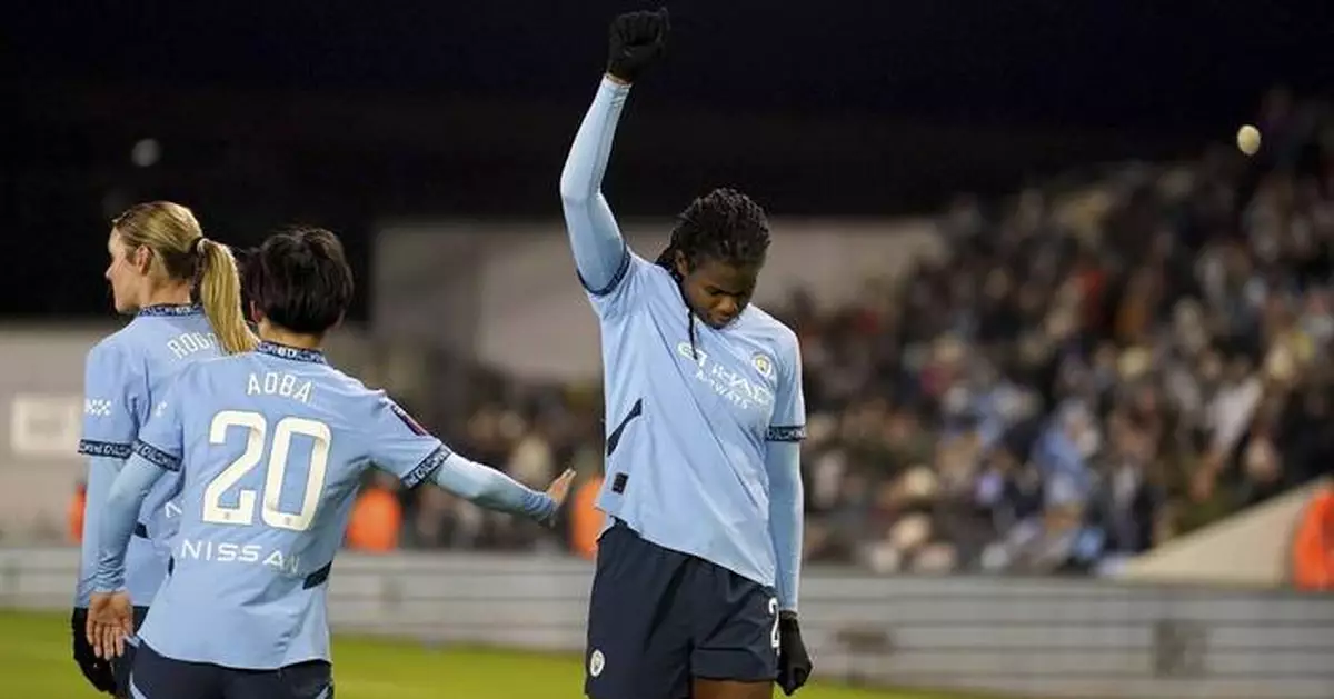 Shaw performs Black Power salute after goal for Man City Women following racist abuse