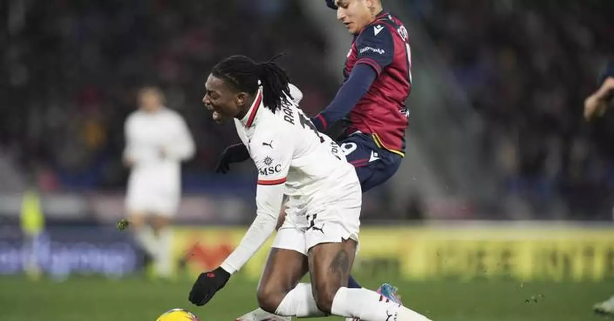 AC Milan beaten 2-1 at Bologna in rescheduled Serie A match