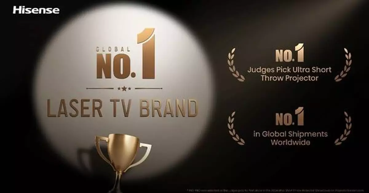 Hisense Laser TV Maintains Global No.1 Position for Six Years