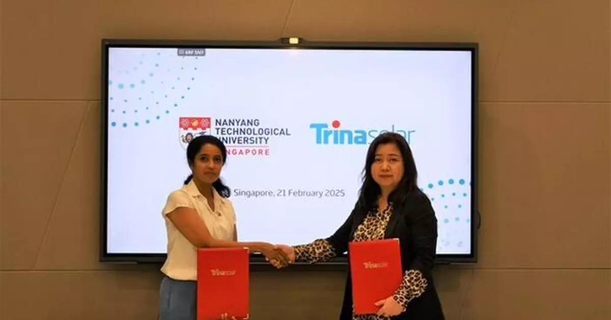 NTU Singapore and Trinasolar to advance AI-powered smart energy storage solutions