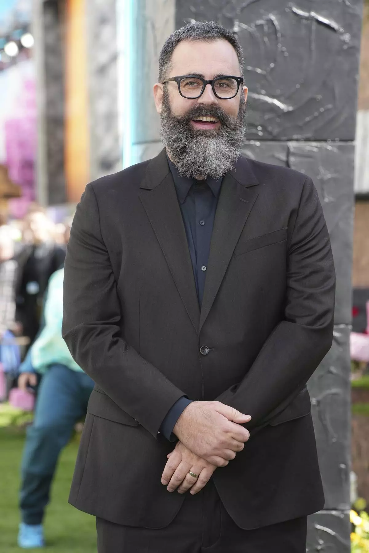 Director Jared Hess poses for photographers upon arrival at the World premiere of A Minecraft Movie on Sunday, March 30, 2025, in London. (Photo by Scott A Garfitt/Invision/AP)