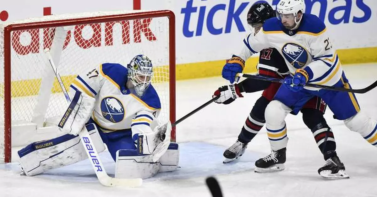 McLeod, Reimer lead Sabres to a 5-3 win over Western Conference-leading Jets