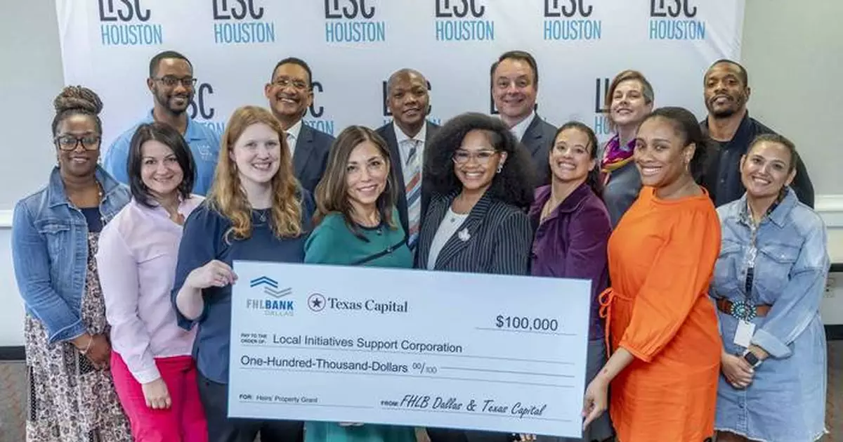 Federal Home Loan Bank of Dallas and Texas Capital Bank Award $100K Grant to Help Families Preserve Homeownership