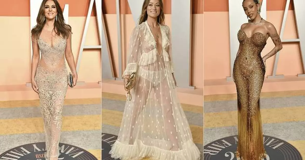 They were there, but barely: Celebs embrace naked fashion trend at Oscar after-parties