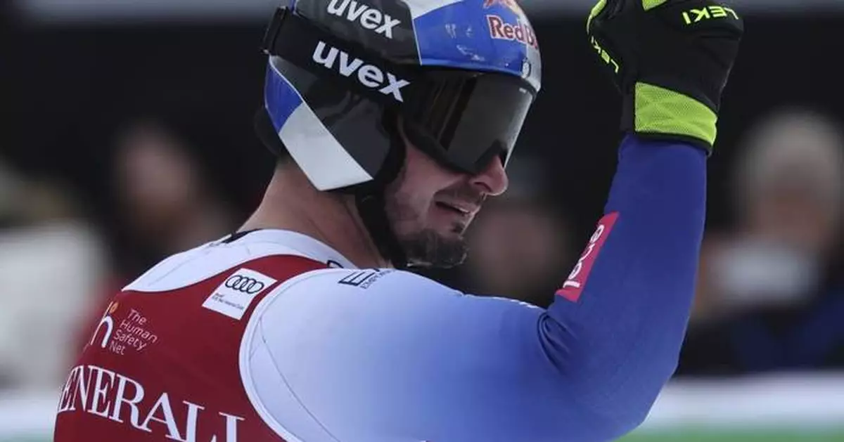 Italian ski star Dominik Paris shines in tight World Cup super-G for second win in three days