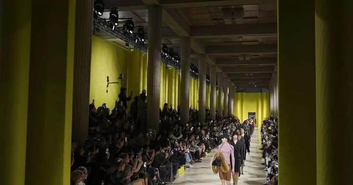 Miu Miu celebrates femininity with a star-studded cast at Paris Fashion Week show
