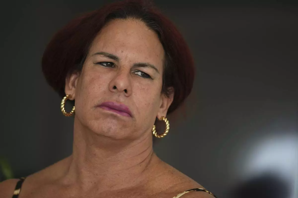Transgender woman Rachel Perez, who applied for asylum in Mexico, gives an interview at Casa Frida, a shelter that supports LGBTQ+ migrants, in Tapachula, Chiapas state, Mexico, Tuesday, March 11, 2025. (AP Photo/Moises Castillo)