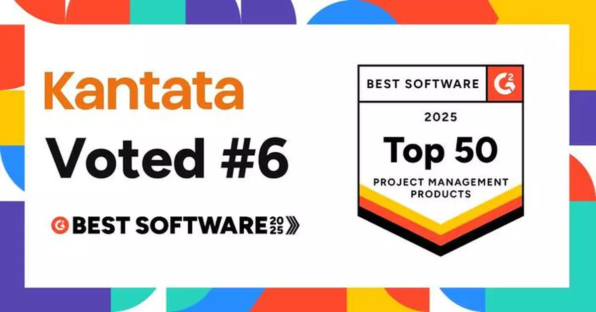 Kantata Earns Top 10 Spot on G2’s 2025 Best Software Awards for Project Management Products