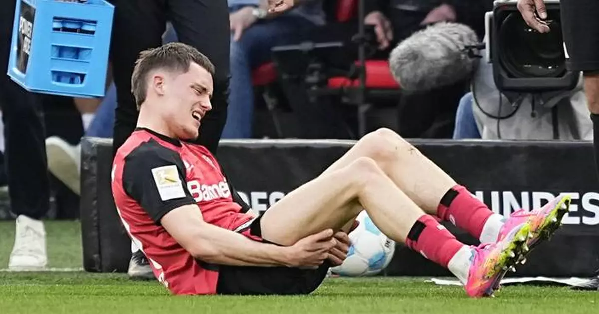 Bayer Leverkusen's Florian Wirtz to miss several weeks with ankle ligament injury