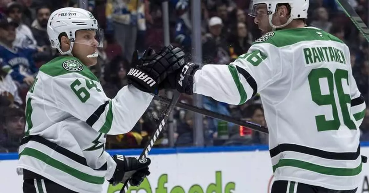 Granlund scores first goal for Dallas Stars in 4-1 win over Vancouver Canucks