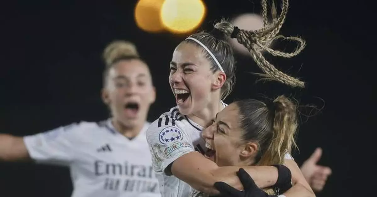 Caicedo stars as Real Madrid defeats Arsenal 2-0 in women's Champions League, Lyon beats Bayern
