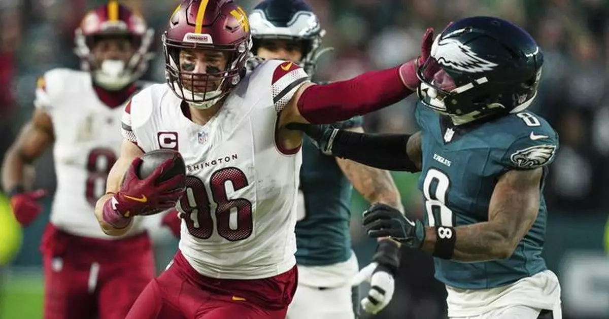 Tight end Zach Ertz re-signing with Washington Commanders, AP source says