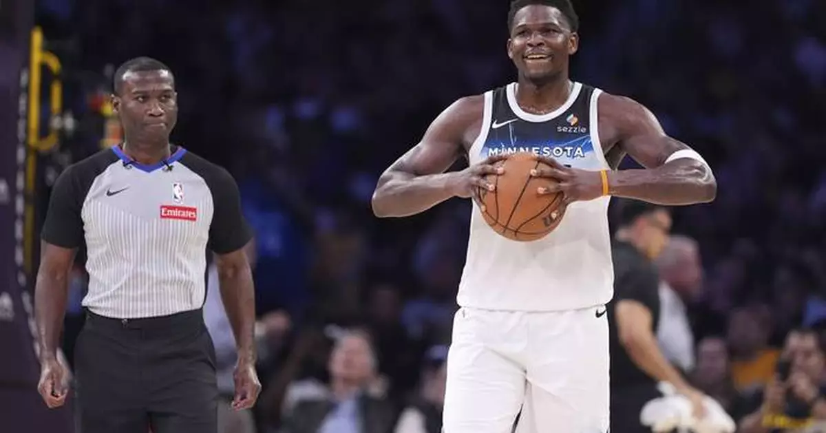 NBA fines Edwards $35K for lingering after ejection, tossing ball into stands; season total at $320K