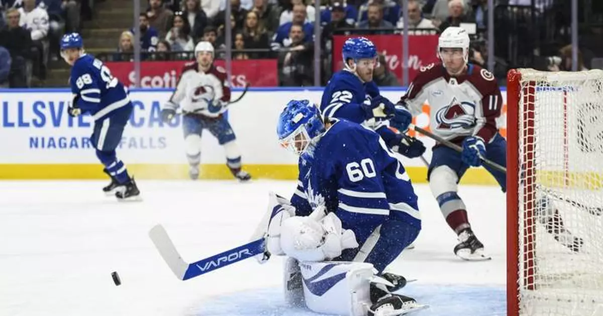Lorentz scores short-handed winner as Maple Leafs down Avalanche 2-1