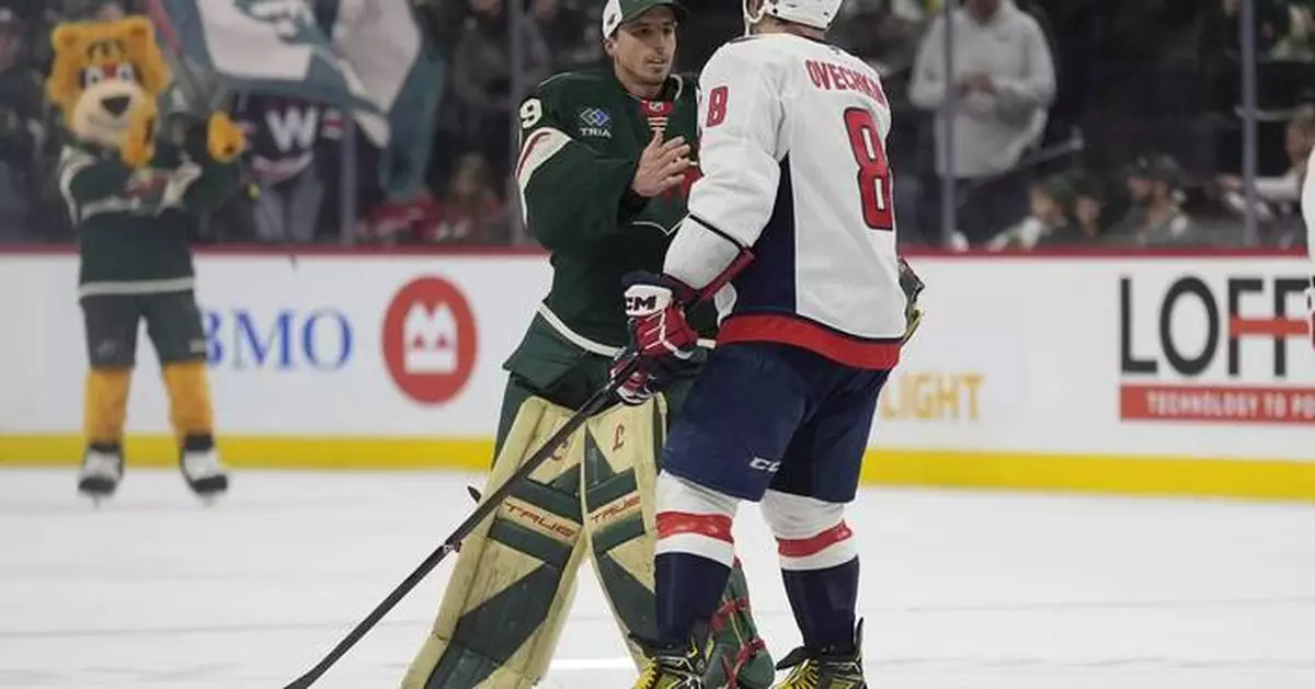 Ovechkin leads entire Capitals team in tribute to Wild's Fleury with special postgame handshake line