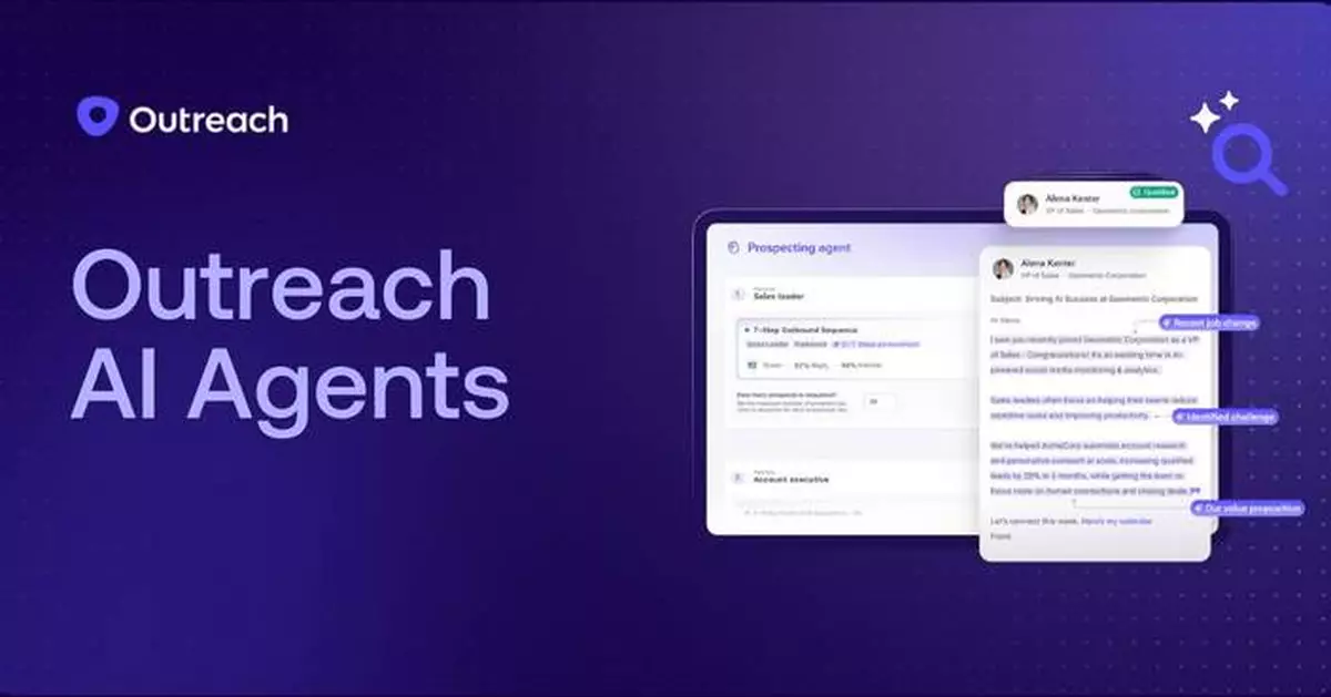 Outreach Launches AI Agents to Increase Seller Productivity Across Revenue Workflows