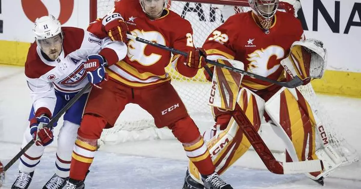 Wolf, Farabee shine as Flames edge Canadiens 1-0