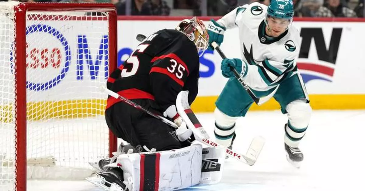 Healthier Senators beat Sharks 5-3, snap five-game losing skid