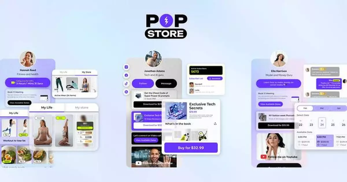 Popshoplive Launches POP.STORE – Revolutionizing Audience Ownership and Monetization for Creators, right within their Link-in-Bio