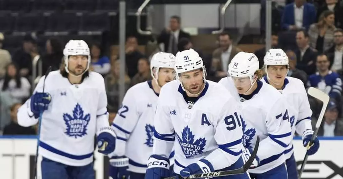 Tavares scores twice as Maple Leafs beat Rangers 4-3