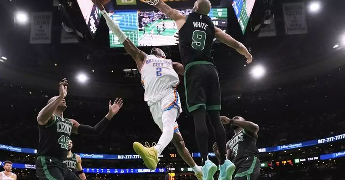West-best Thunder come to home of NBA champs and beat Celtics to clinch playoff berth