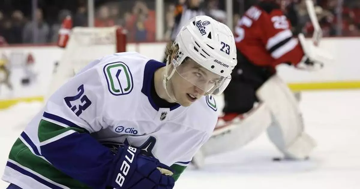 Jonathan Lekkerimaki scores deciding goal in shootout to give Canucks 4-3 win over Devils