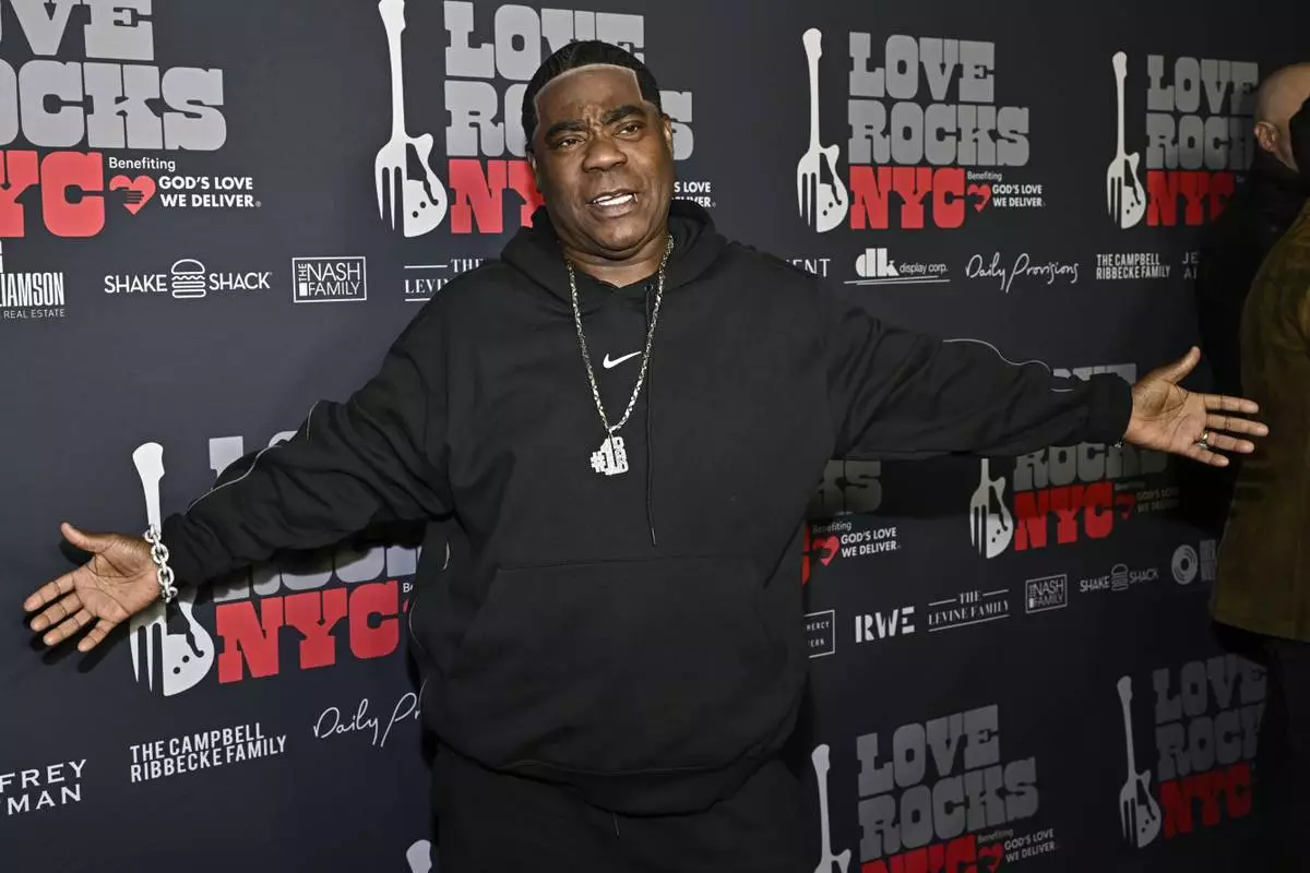 Tracy Morgan arrives at the 9th annual Love Rocks NYC concert benefiting God's Love We Deliver at the Beacon Theatre on Thursday, March 6, 2025, in New York. (Photo by Evan Agostini/Invision/AP)