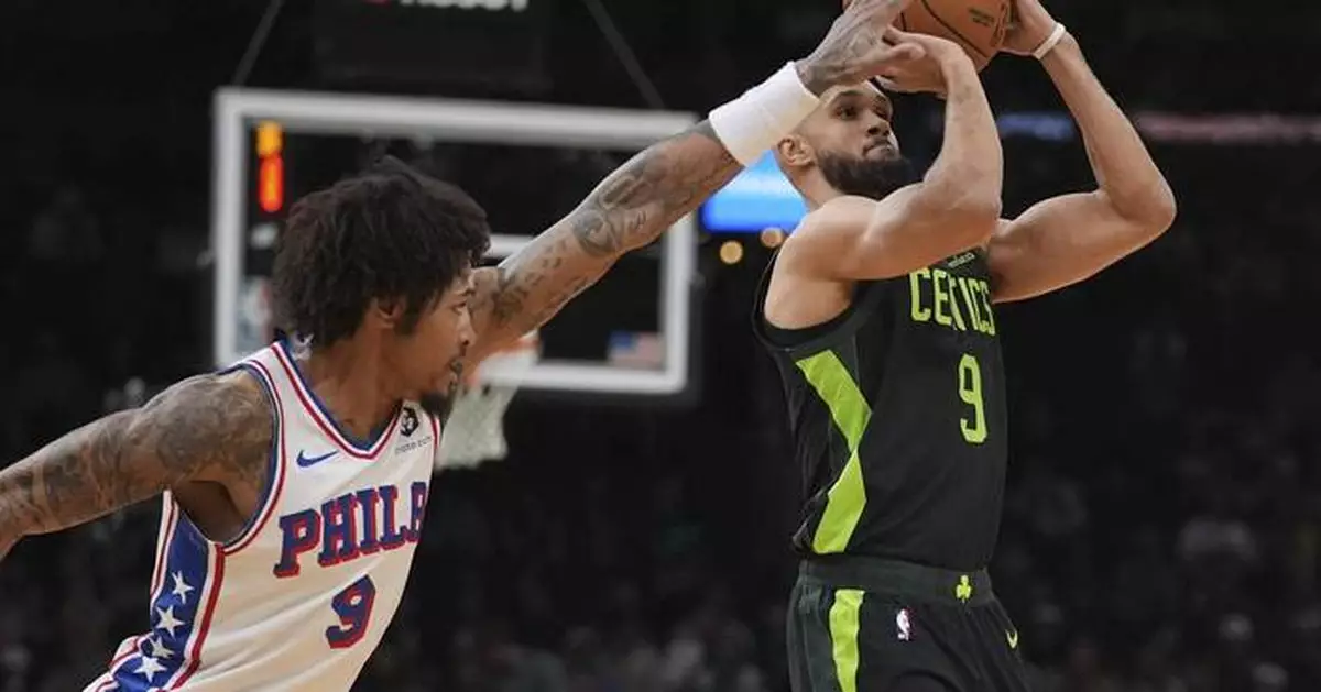 Celtics' Derrick White leaves in 1st half vs. 76ers with tooth injury, returns for 2nd half