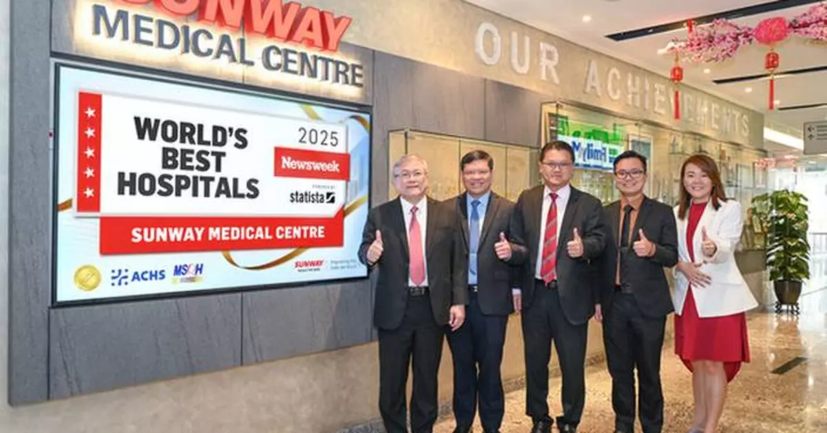 Sunway Medical Centre named top Malaysian Hospital in Newsweek's World's Best Hospitals ranking