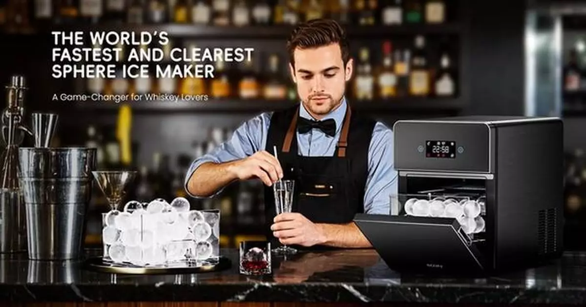 ecozy Launches the World's Fastest and Clearest Sphere Ice Maker - A Game-Changer for Whiskey Lovers
