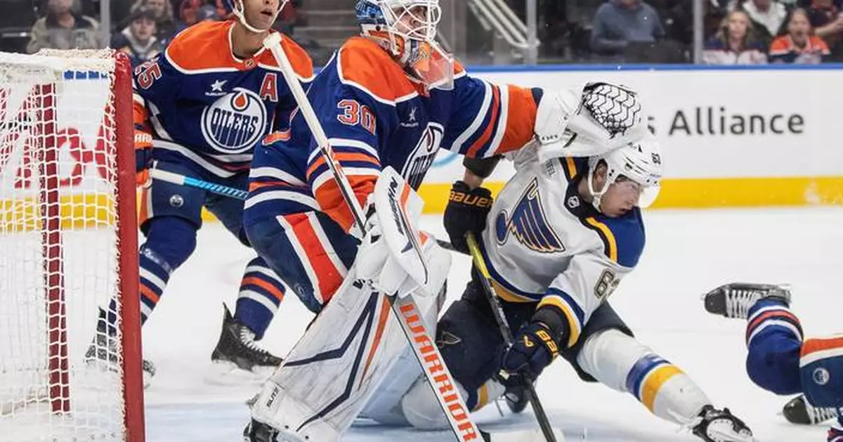 Oilers close in on playoff spot with 4-3 victory over the Blues