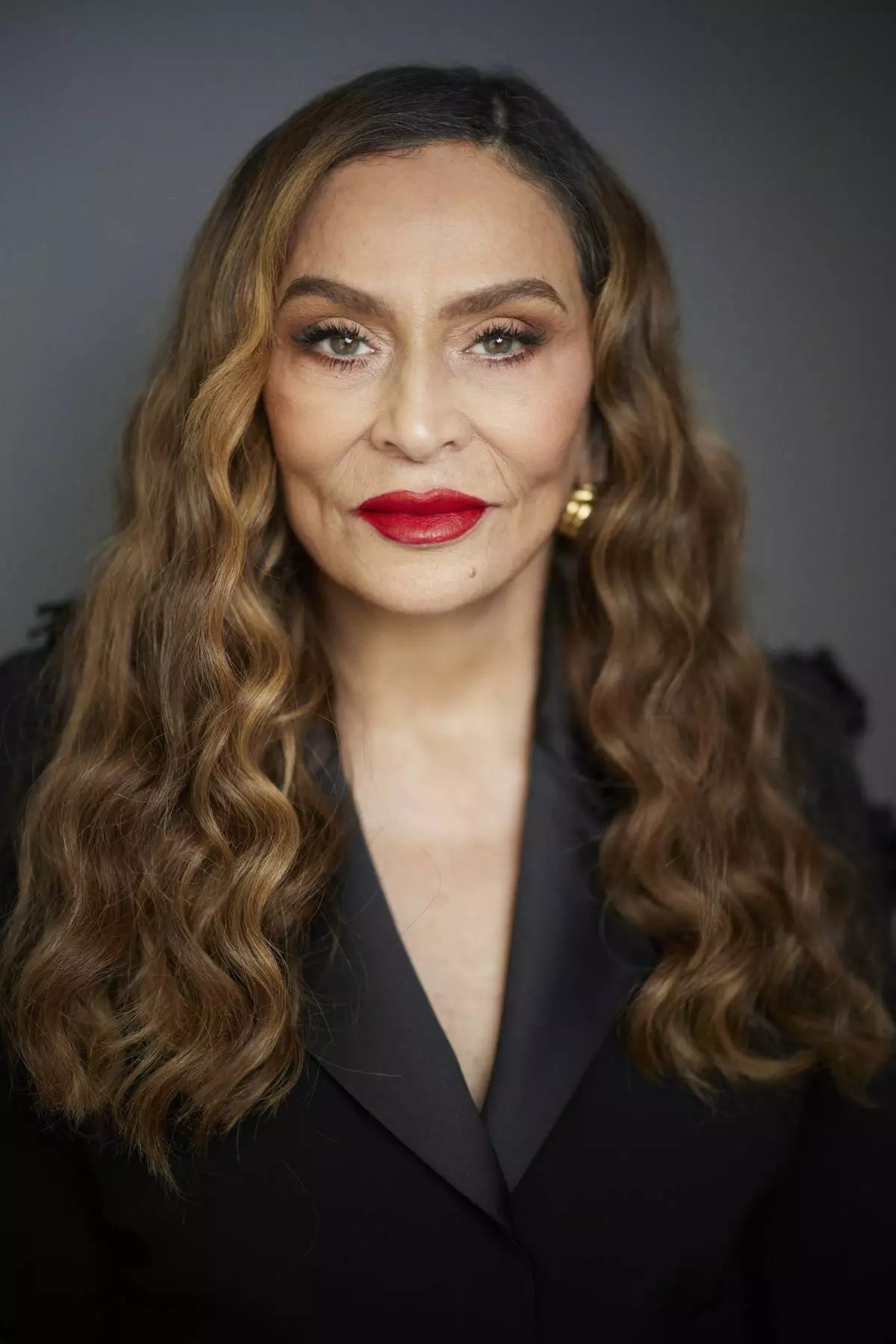 Tina Knowles poses for a portrait on Tuesday, April 22, 2025, in New York. (Photo by Matt Licari/Invision/AP)