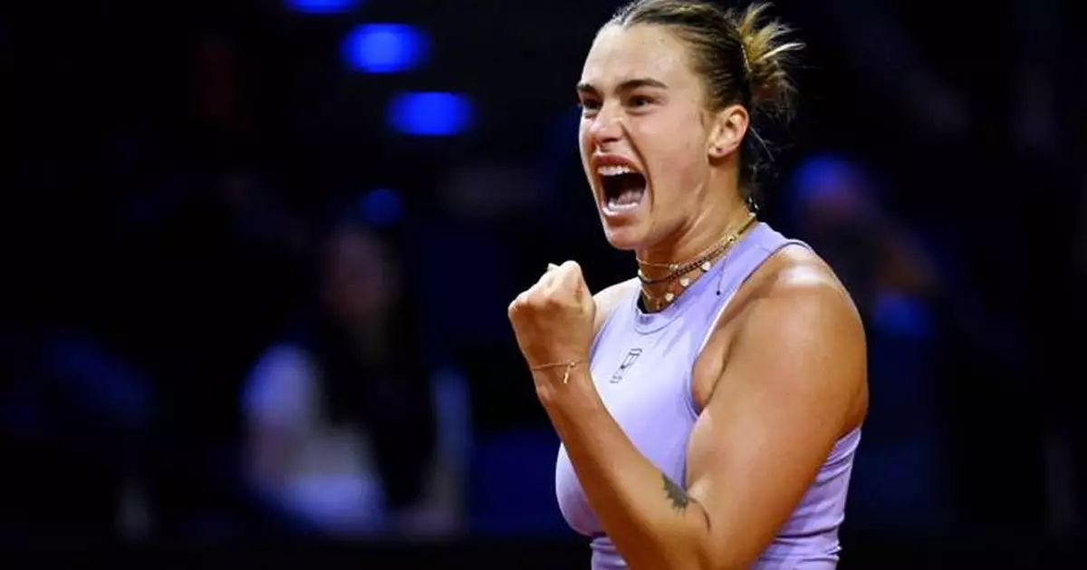 Top-seeded Sabalenka beats Paolini to set up Porsche Grand Prix final against unseeded Ostapenko