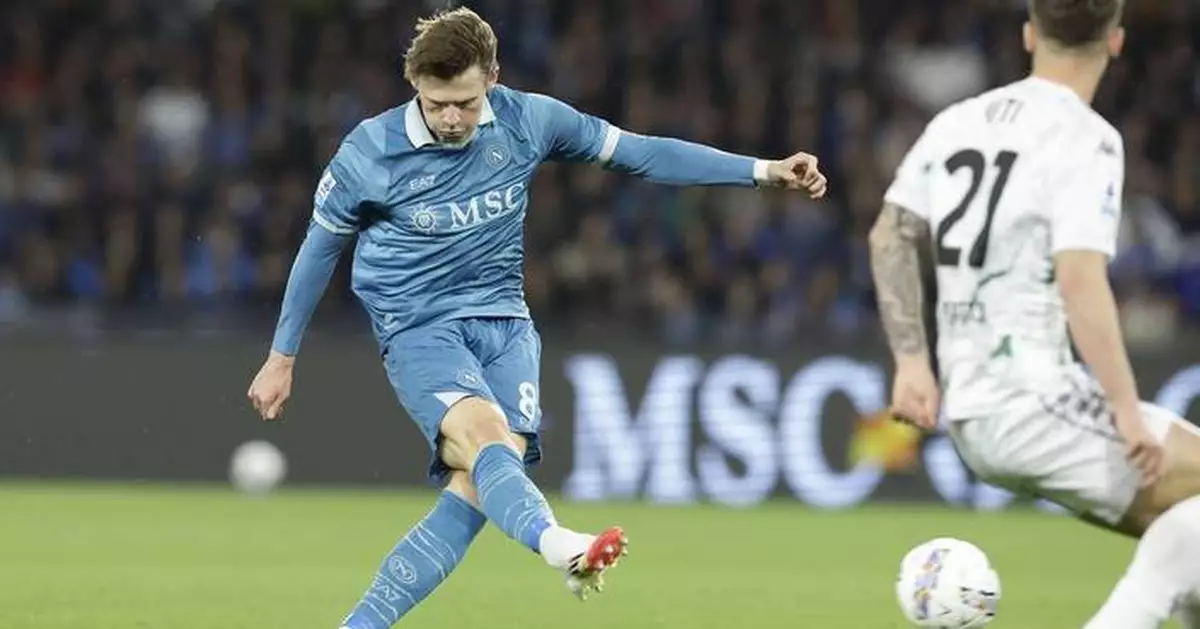 McTominay scores twice as Napoli beats Empoli to keep pressure on Serie A leader Inter