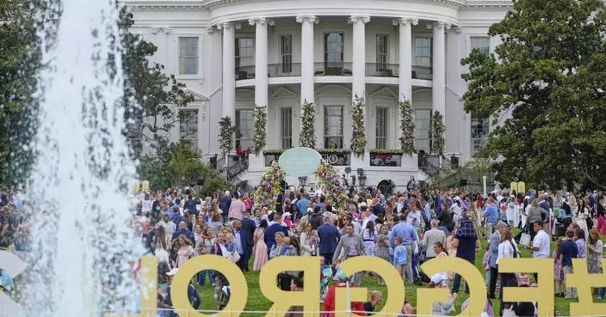 Trump says gray skies for the White House Easter egg roll mean no worries about sunburn