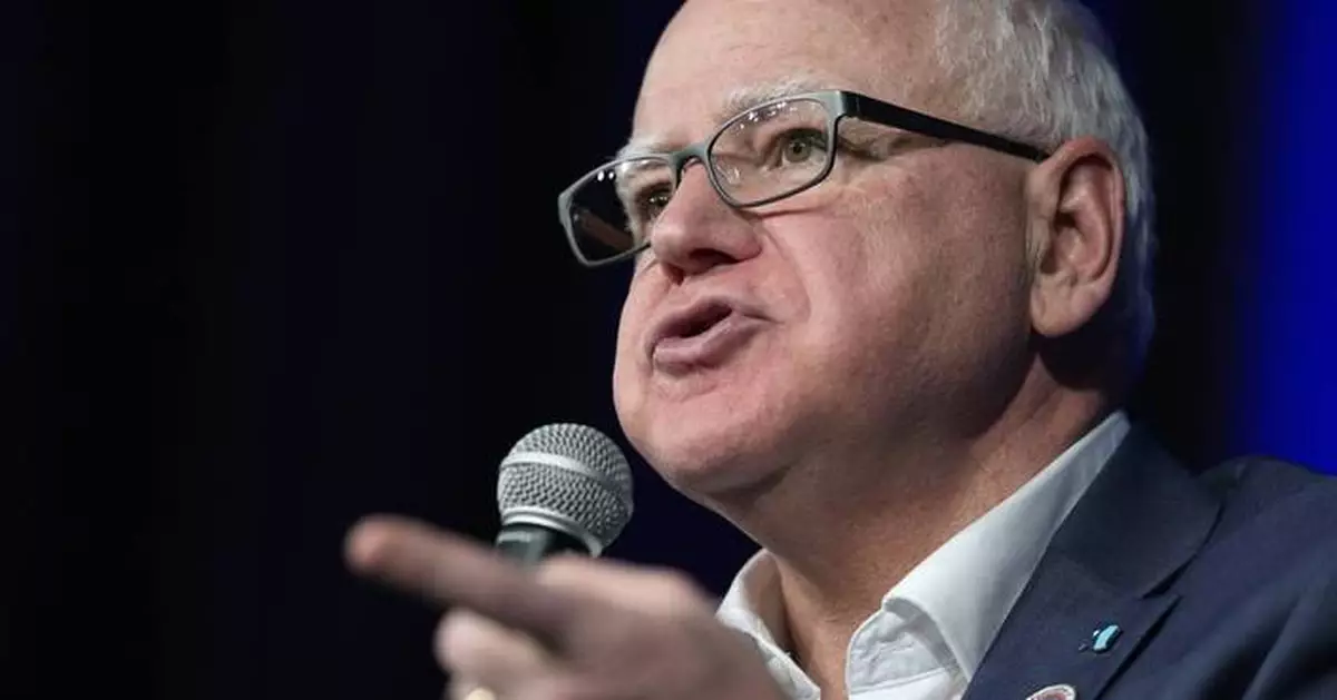 Gov. Tim Walz pledges to protect Minnesota from the 'chaos' he says Trump has unleashed on the world