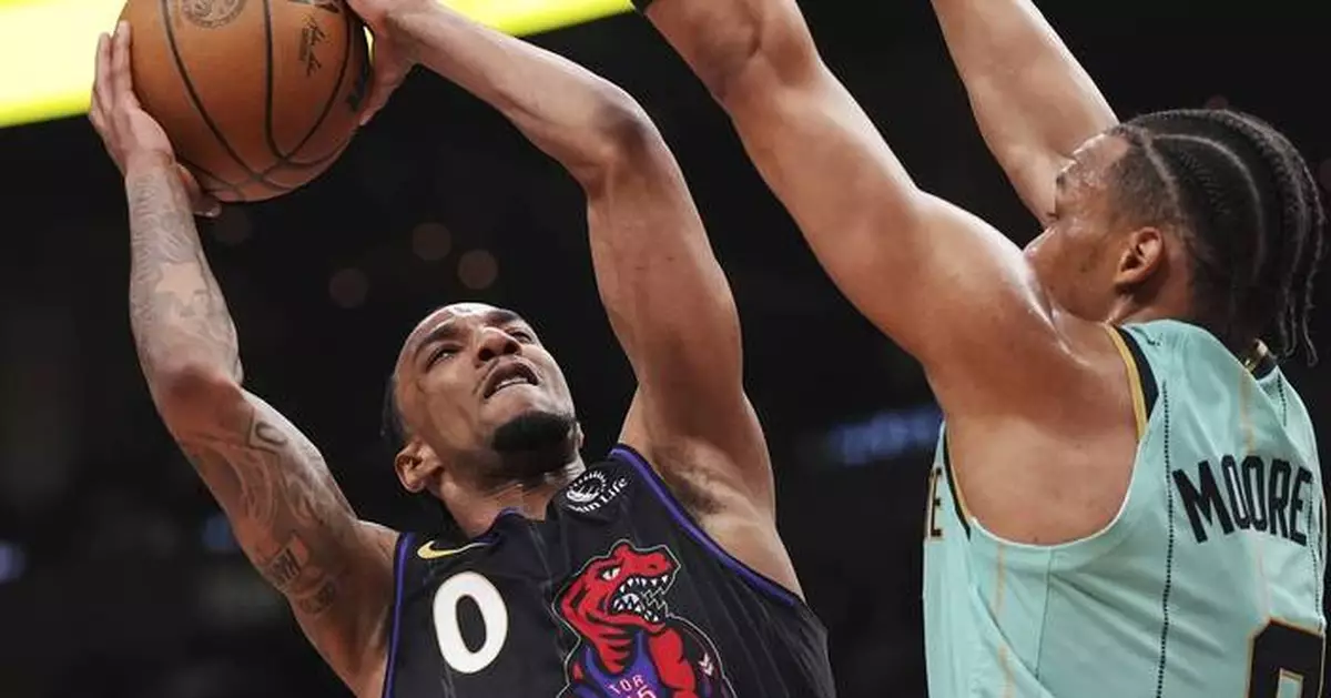Mogbo becomes 1st NBA rookie with a triple-double this season, helps Raptors beat Hornets