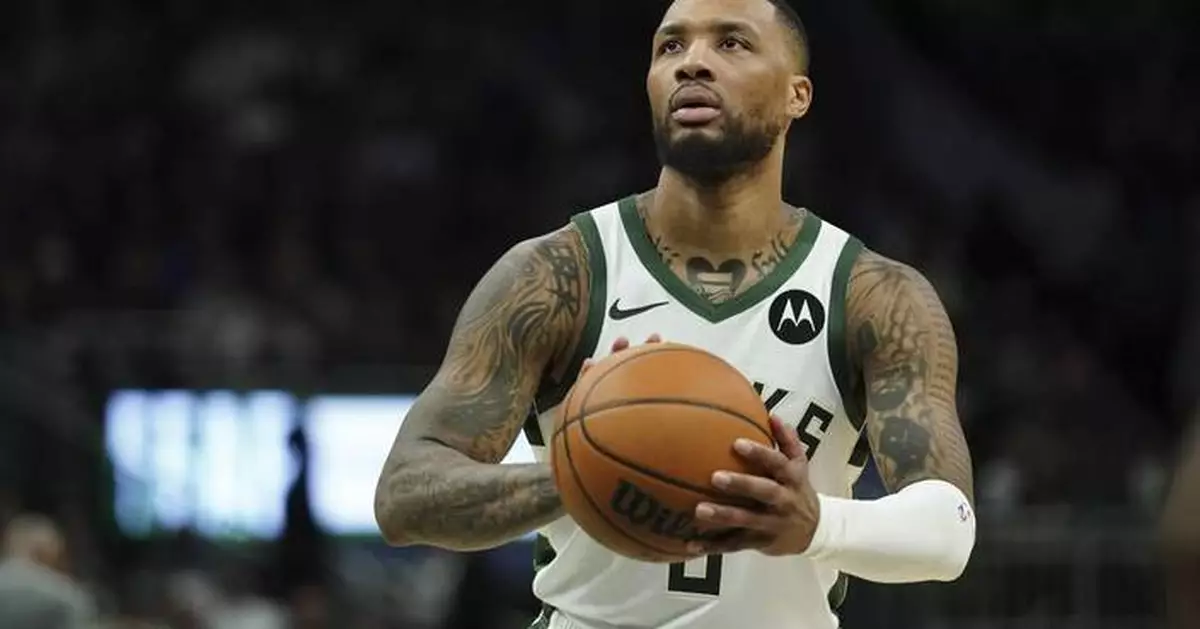 Bucks upgrade Damian Lillard to questionable for Game 2 at Indiana