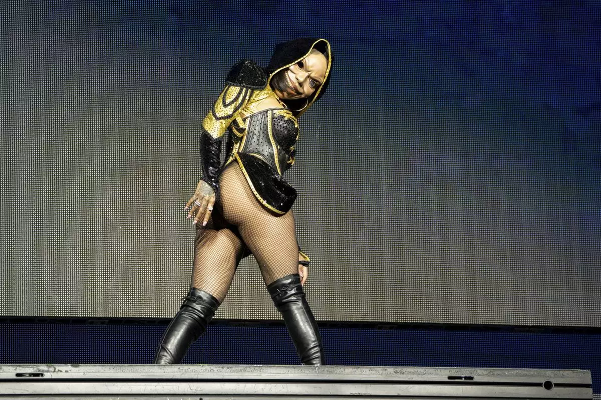 GloRilla performs during the first weekend of the Coachella Valley Music and Arts Festival at the Empire Polo Club on Friday, April 11, 2025, in Indio, Calif. (Photo by Amy Harris/Invision/AP)