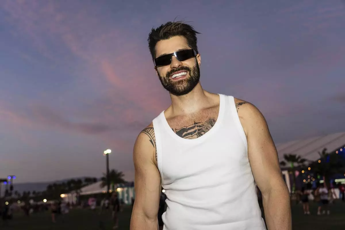 Alok poses during the first weekend of the Coachella Valley Music and Arts Festival at the Empire Polo Club on Saturday, April 12, 2025, in Indio, Calif. (Photo by Amy Harris/Invision/AP)