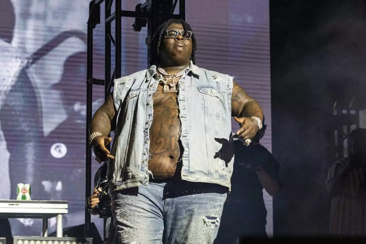 BigXthaPlug performs during the first weekend of the Coachella Valley Music and Arts Festival at the Empire Polo Club on Sunday, April 13, 2025, in Indio, Calif. (Photo by Amy Harris/Invision/AP)